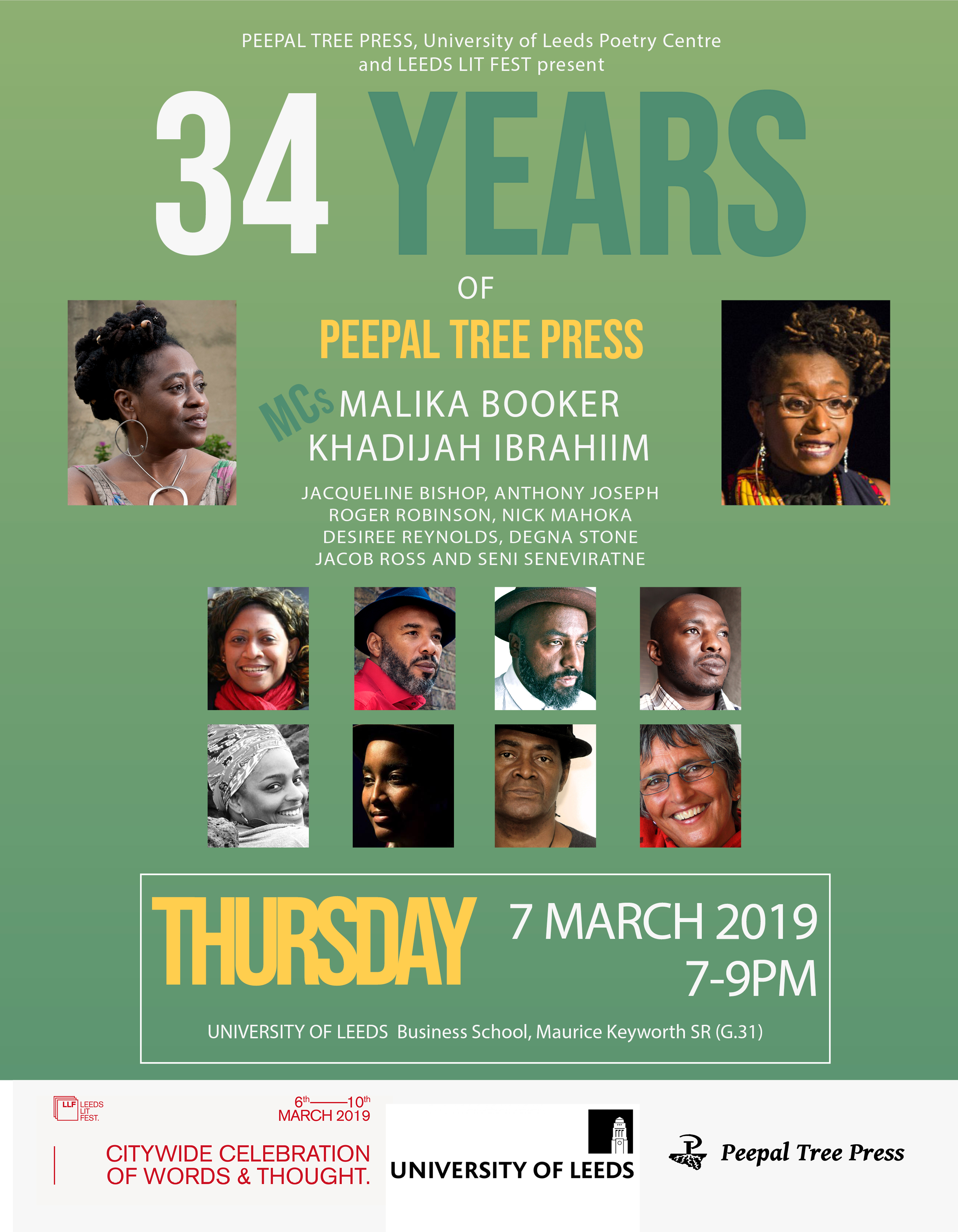 Celebrating 34 Years of Peepal Tree Press