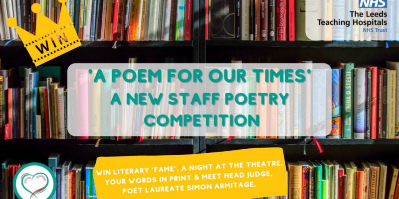 ‘A Poem for Our Times’: Poetry Centre Joins with Leeds Teaching Hospitals NHS Trust for Staff Poetry Competition